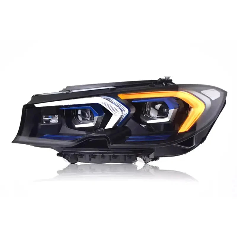 BMW G20 3-Series Facelift-Style LED Headlights (2019–2022) – Dual LED Projector, Switchback Turn Signals, Plug-and-Play Upgrade