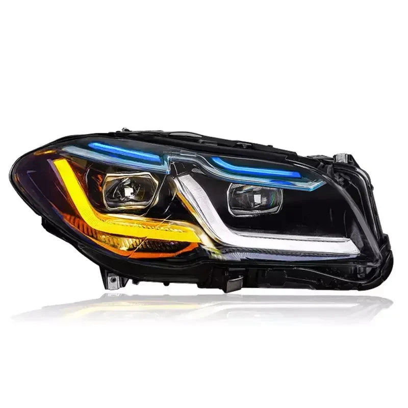 BMW F10 5-Series & M5 G-Series LED Headlights (2011–2017) – OEM+ Facelift Style with LED Projectors, Switchback Turn Signals, Plug-and-Play