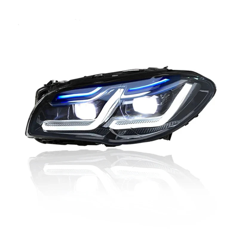BMW F10 5-Series & M5 G-Series LED Headlights (2011–2017) – OEM+ Facelift Style with LED Projectors, Switchback Turn Signals, Plug-and-Play