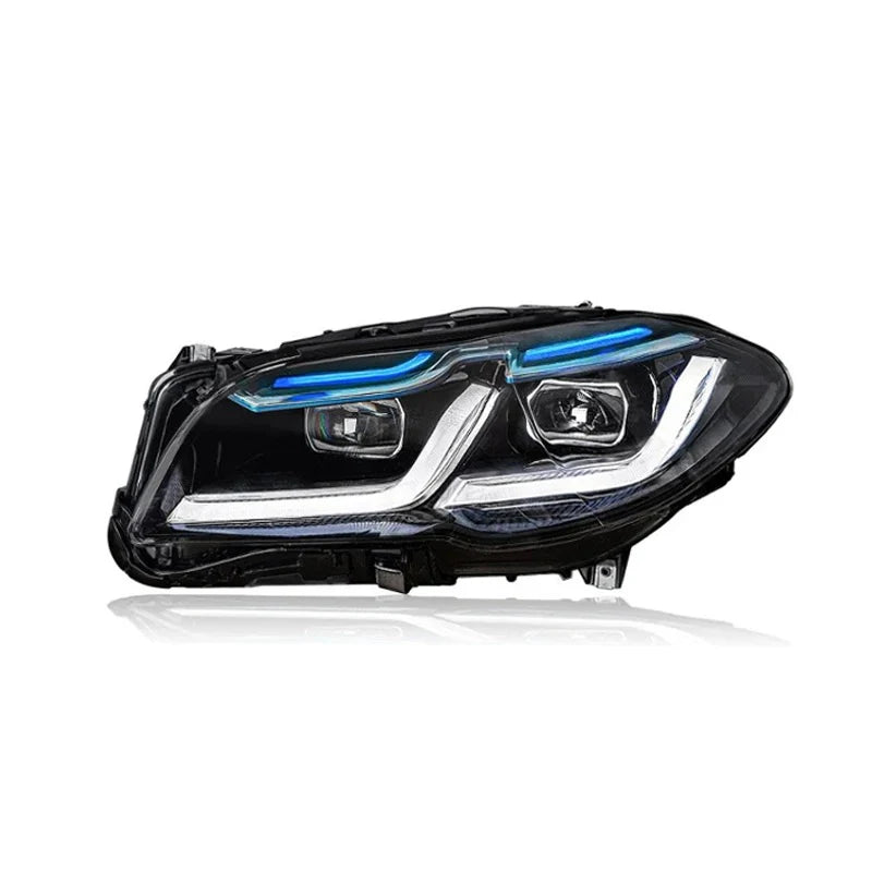 BMW F10 5-Series & M5 G-Series LED Headlights (2011–2017) – OEM+ Facelift Style with LED Projectors, Switchback Turn Signals, Plug-and-Play